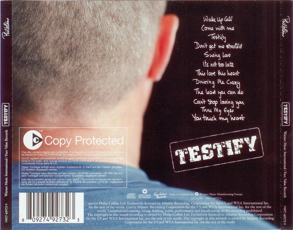 Phil Collins : Testify (CD, Album, Copy Prot.)