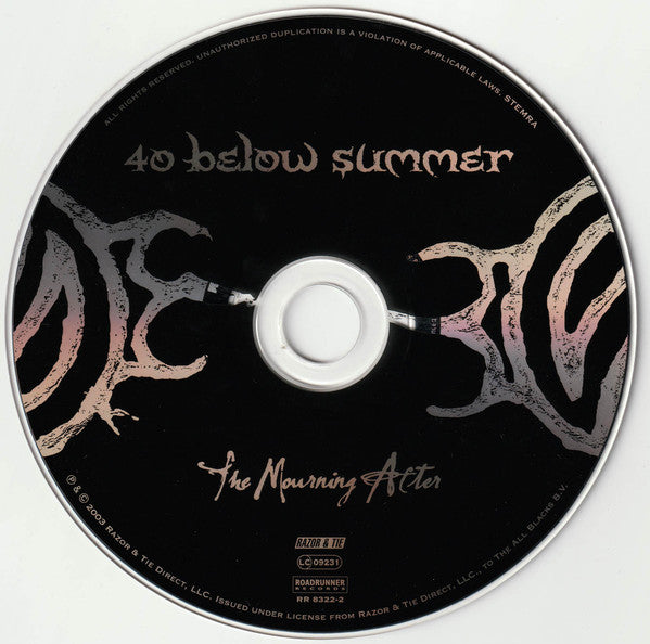 40 Below Summer : The Mourning After (CD, Album)