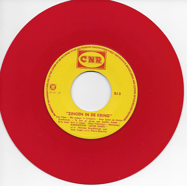 Kinderkoor Jacob Hamel : Introductie Plaat En Kindercatalogus (7", EP, Red)