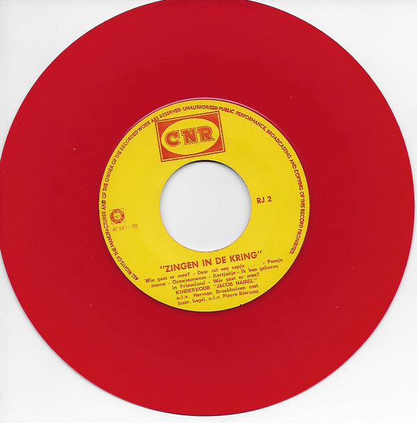 Kinderkoor Jacob Hamel : Introductie Plaat En Kindercatalogus (7", EP, Red)