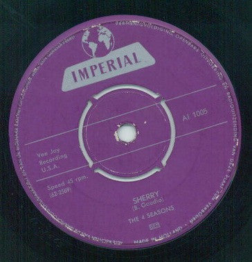 The Four Seasons : Sherry (7", Single, Pus)