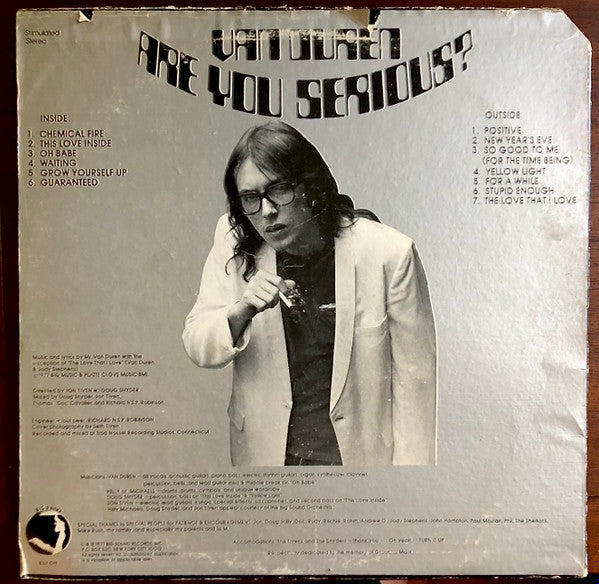 Van Duren : Are You Serious? (LP, Album, Pre)