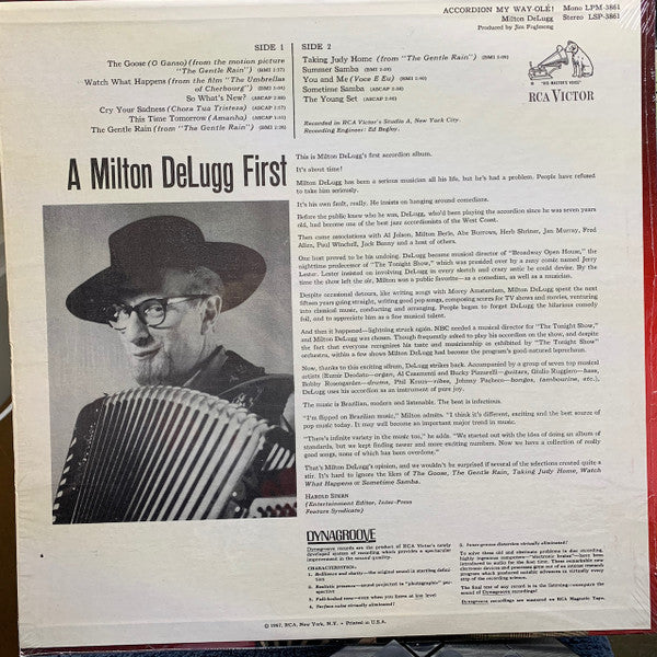 Milton DeLugg : Accordion My Way-Olè! (LP)