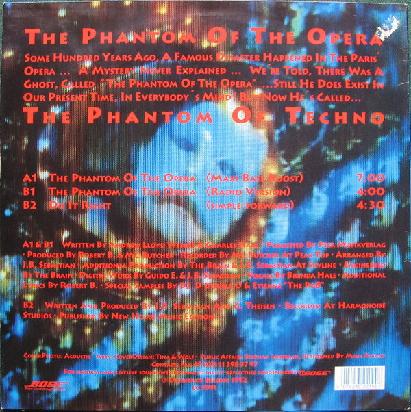 Mask Attack : The Phantom Of The Opera (12", Maxi)