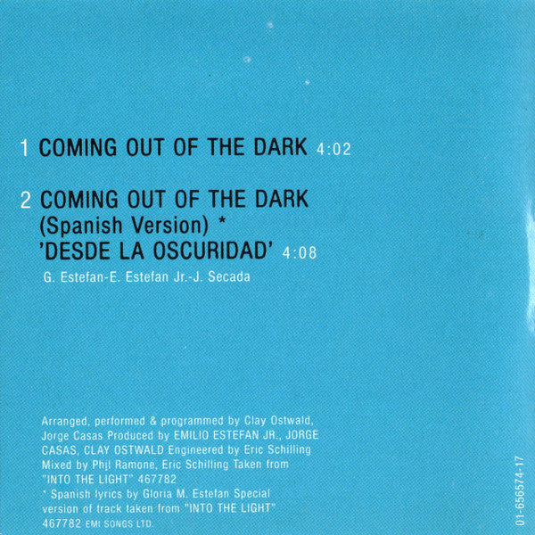 Gloria Estefan : Coming Out Of The Dark (CD, Mini, Single)