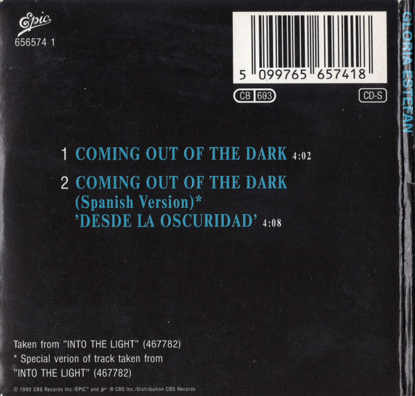 Gloria Estefan : Coming Out Of The Dark (CD, Mini, Single)