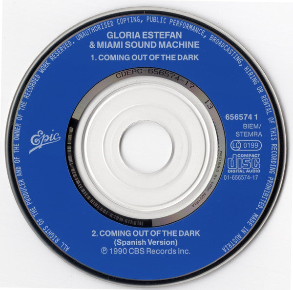 Gloria Estefan : Coming Out Of The Dark (CD, Mini, Single)