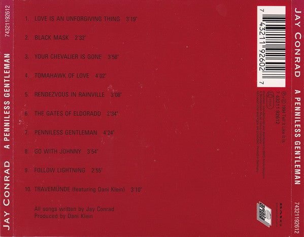 Jay Conrad : A Penniless Gentleman (CD, Album)