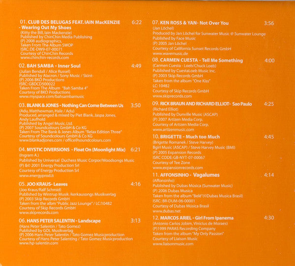 Various : Lounge Jazz 1 (CD, Comp, S/Edition, Dig)