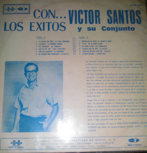 Victor Santos Y Su Conjunto* : Con... Los Exitos (LP)