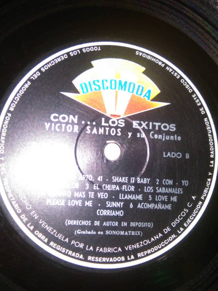 Victor Santos Y Su Conjunto* : Con... Los Exitos (LP)