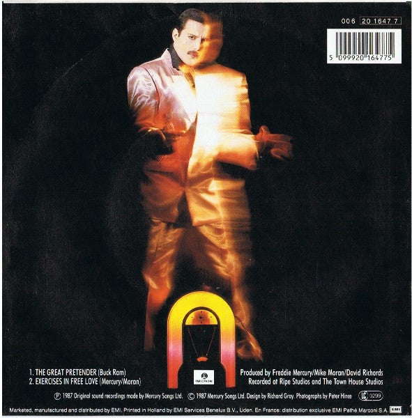 Freddie Mercury : The Great Pretender (7", Single)