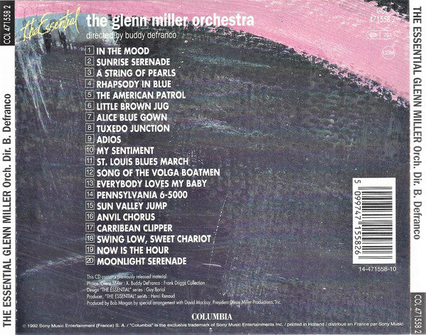 The Glenn Miller Orchestra : Glenn Miller Orchestra (CD, Comp, RE)