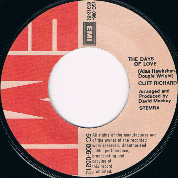 Cliff Richard : Power To All Our Friends (7", Single, Ora)