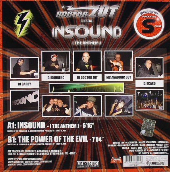 Doctor Zot : Insound (The Anthem) (12")