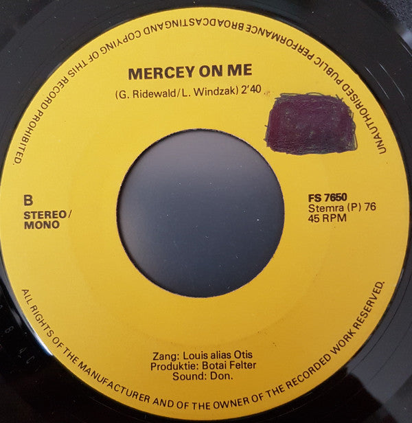 Louis Windzak : Separated / Mercy On Me (7", Single, Mono)