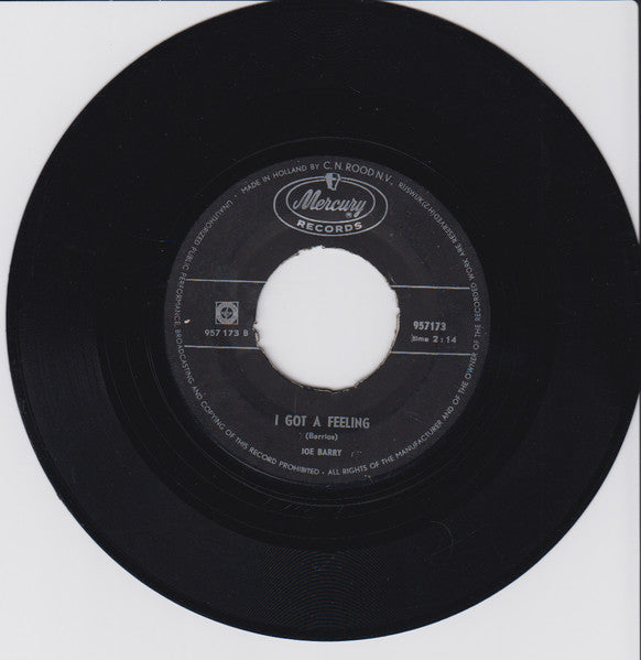 Joe Barry : I'm A Fool To Care (7", Single, Mono)