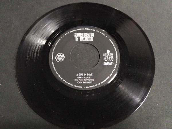 Joan Shepherd : Summer Creation / A Girl In Love By Max Factor  (7", Single, Promo)