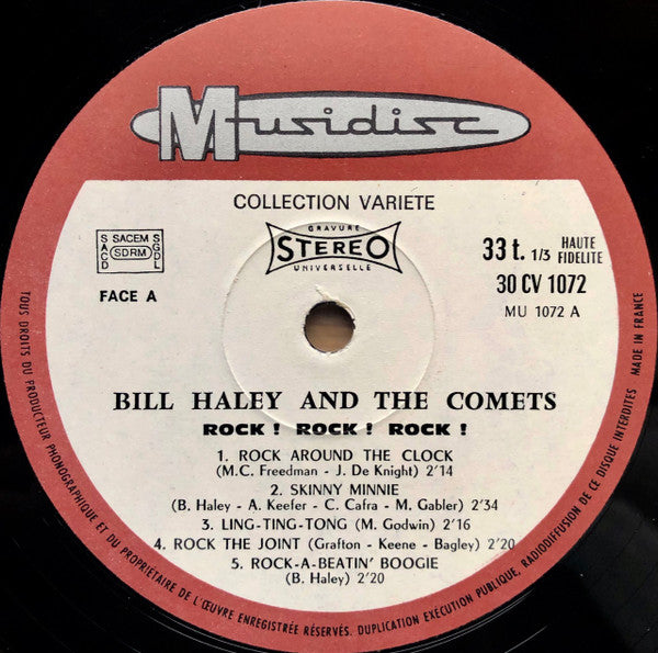 Bill Haley And The Comets* : Rock! Rock! Rock! (LP, Comp, RE)