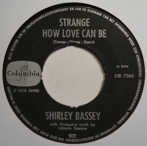 Shirley Bassey : Goldfinger (7", Single)