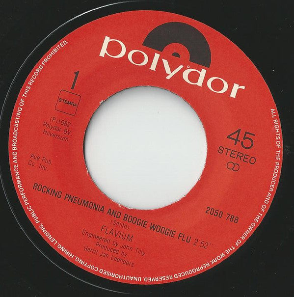 Flavium : Rocking Pneumonia And The Boogie Woogie Flu (7")