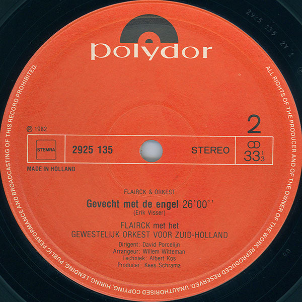 Flairck Met Nelleke Burg En Het Gewestelijk Orkest Voor Zuid-Holland o.l.v. David Porcelijn : Flairck & Orkest (LP, Album)
