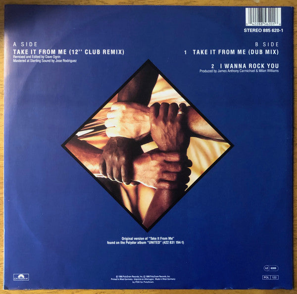 Commodores : Take It From Me (12")