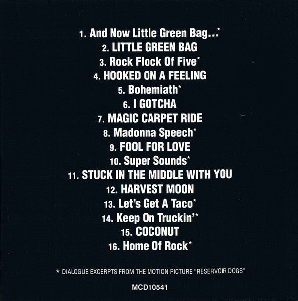 Various : Reservoir Dogs (Music From The Original Motion Picture Sound Track) (CD, Comp, RE, Son)