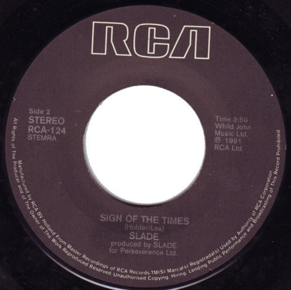 Slade : Lock Up Your Daughters (7", Single)