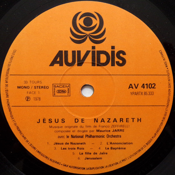 Maurice Jarre : Jesus De Nazareth (LP, Album)