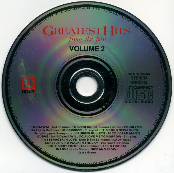 Various : Greatest Hits From The Past Volume 2 (CD, Comp)