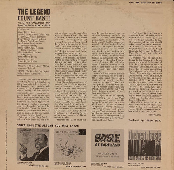 Count Basie Orchestra : The Legend (LP, Album)