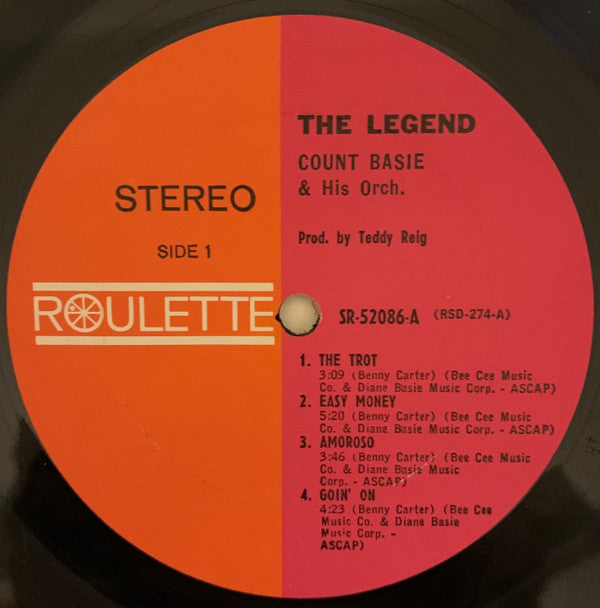 Count Basie Orchestra : The Legend (LP, Album)