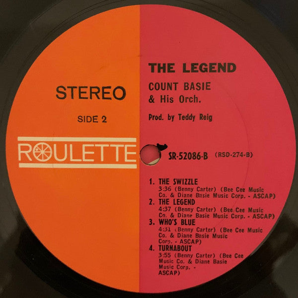 Count Basie Orchestra : The Legend (LP, Album)