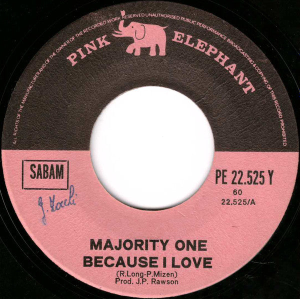 Majority One : Because I Love / Get Back Home (7", Single)