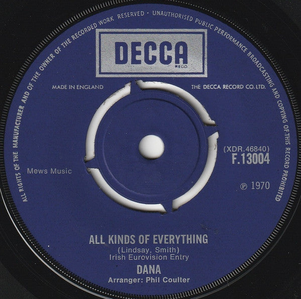 Dana (9) : All Kinds Of Everything / Channel Breeze (7")