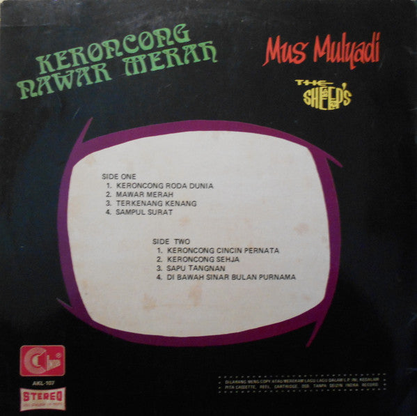 Mus Mulyadi, The Sheep's : Keroncong Mawar Merah (LP, Album)