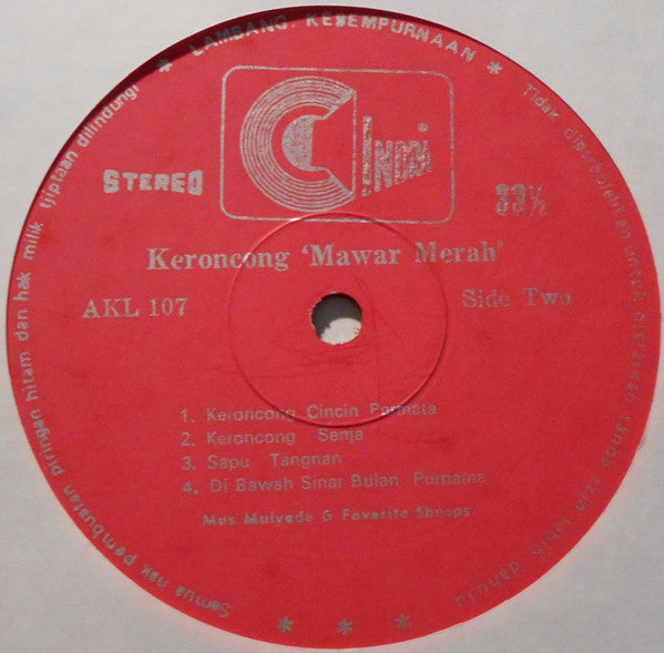 Mus Mulyadi, The Sheep's : Keroncong Mawar Merah (LP, Album)