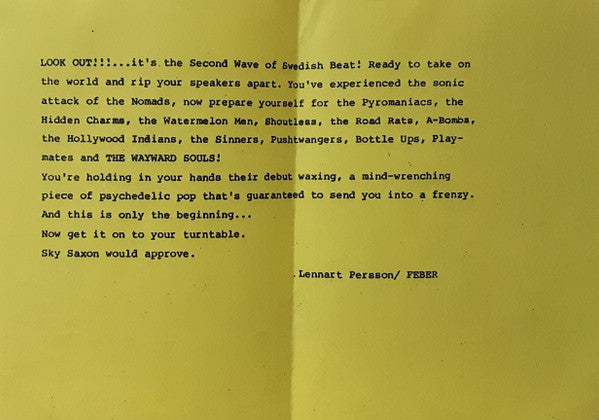 The Wayward Souls : Unknown Journey (7", Single)