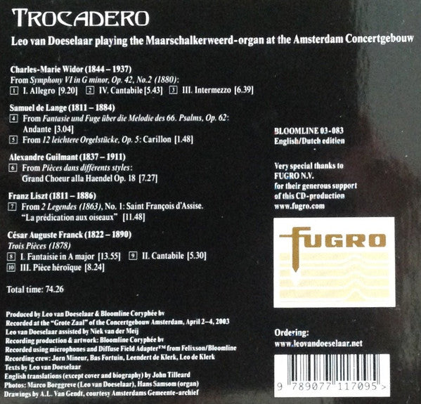 Leo van Doeselaar : Trocadero (CD, Album, Dig)