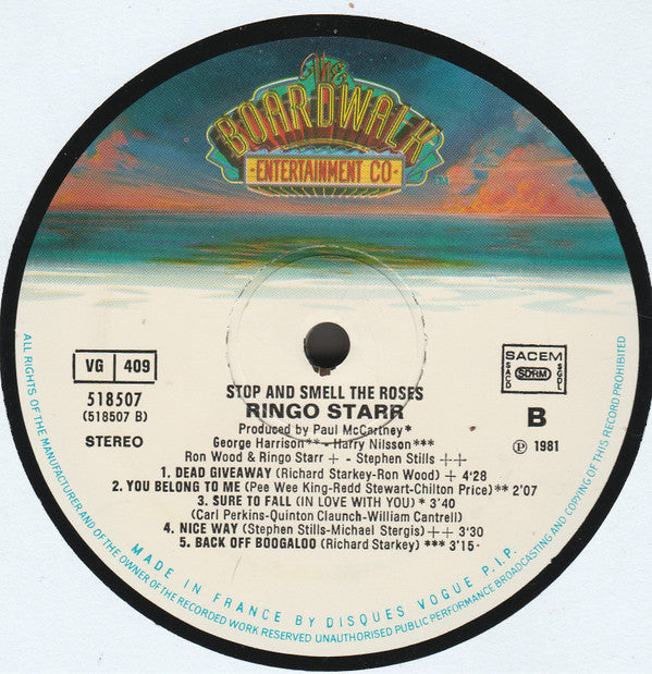 Ringo Starr : Stop And Smell The Roses (LP, Album)