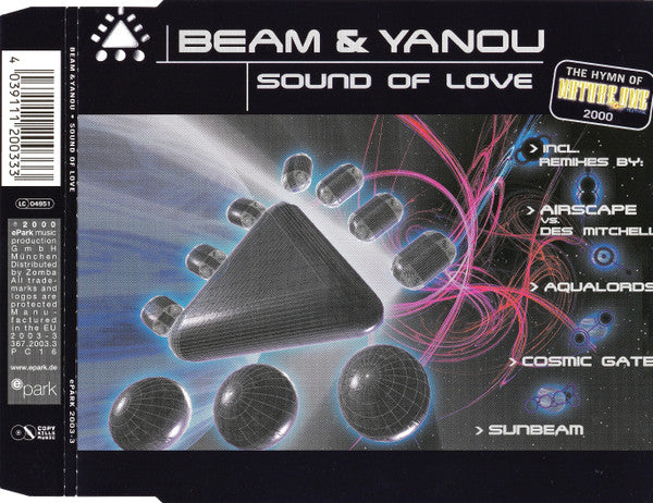 Beam & Yanou : Sound Of Love (The Hymn Of Nature One Festival 2000) (CD, Maxi)