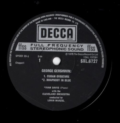 George Gershwin, The Cleveland Orchestra, Lorin Maazel : The Music Of George Gershwin (LP)