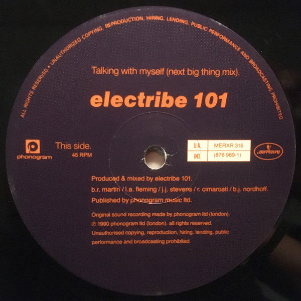 Electribe 101 : Talking With Myself (Remix) (12")