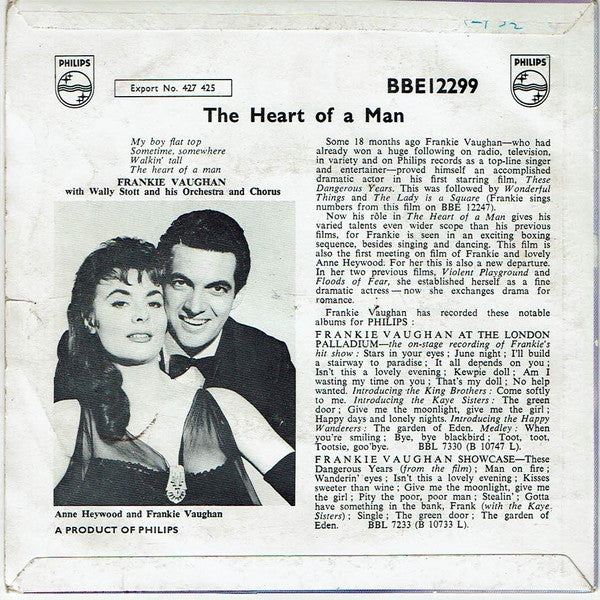 Frankie Vaughan : The Heart Of A Man (7", EP)