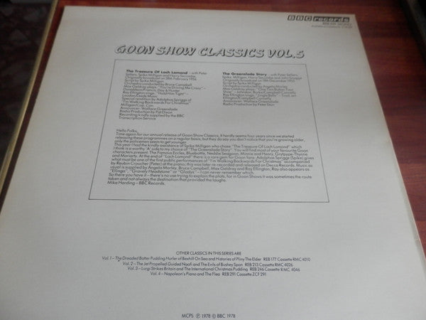 The Goons : Goon Show Classics Vol. 5 (LP, Mono)