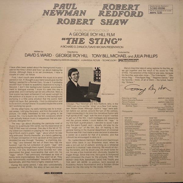 Marvin Hamlisch : The Sting (Original Motion Picture Soundtrack) (LP)