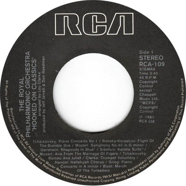 Royal Philharmonic Orchestra : Hooked On Classics (7")