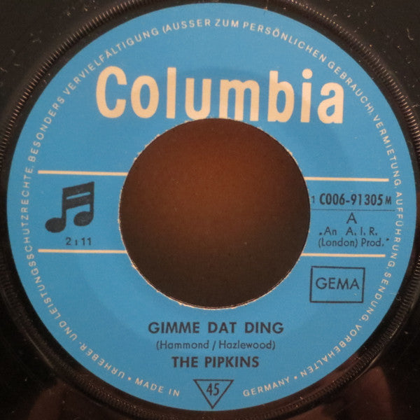 The Pipkins : Gimme Dat Ding (7", Single)