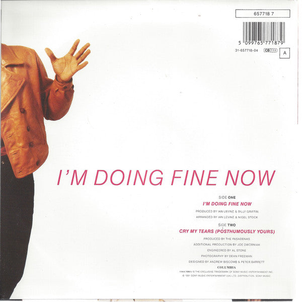 The Pasadenas : I'm Doing Fine Now (7", Single, Lar)